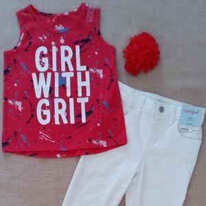 Justice with Cat & Jack Coordinated Outfit 6/6×